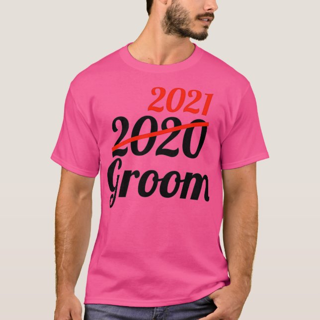 Camiseta Noivo 2020 Riscado 2021  Adiado Para (Frente)