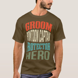 Camiseta Noivo Capitão do Pontão Protetor Herói Noivo