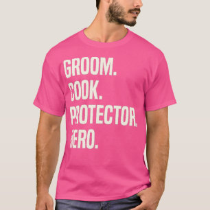 Camiseta Noivo Cozinheiro Protetor Herói Noivo Profissão Ch