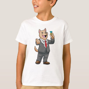 Camiseta Noivo de casamento de cachorro aliança de casament