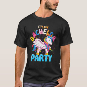 Camiseta Noivo de Homens Unicórnio Casamento Solteirão Fes