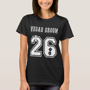 Camiseta Noivo de Vegas 2026 Festa de Despedida de Solteiro