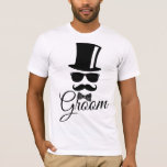 Camiseta Noivo engraçado<br><div class="desc">Design engraçado e clássico para homens,  principalmente para homens clássicos e hipsteres.</div>