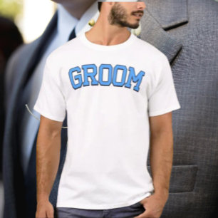 Camiseta NOIVO – Fonte Blue College Casamento e Festa de De