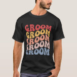 Camiseta Noivo Groovy despedida de solteiro<br><div class="desc">Noivo Groovy despedida de solteiro</div>