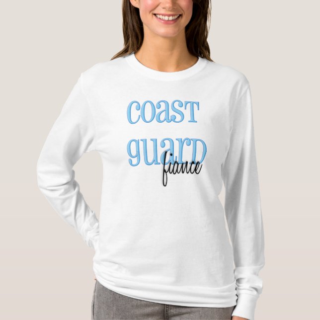Camiseta Noivo longo da guarda costeira da luva (Frente)