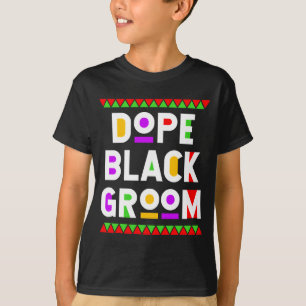 Camiseta Noivo negro americano mês da história negra americ