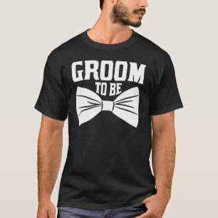 Camiseta Noivo Para Ser Engajamento Correspondente Recém-Ca
