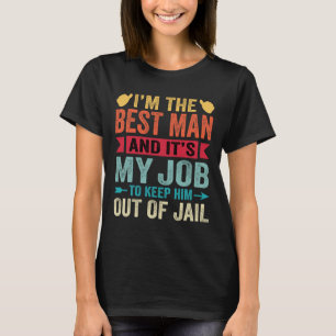 Camiseta Noivo Retro Melhor Homem Casamento Padres Divertid