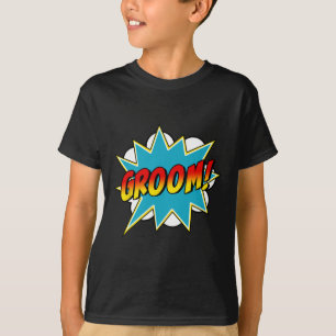 Camiseta Noivo Super-herói Festa de Despedida de Solteiro C