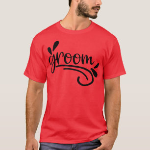 Camiseta Noivos Homens Fofos Encontro Casais Recém-Casados