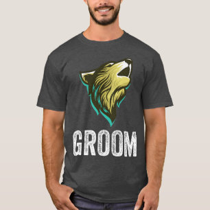 Camiseta Noivos Lobo Solteirão Casamento Equipe de Noivos F