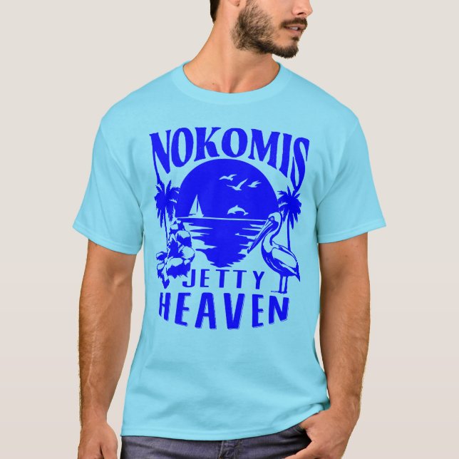 Camiseta Nokomis Beach Florida - Jetty Heaven (Frente)