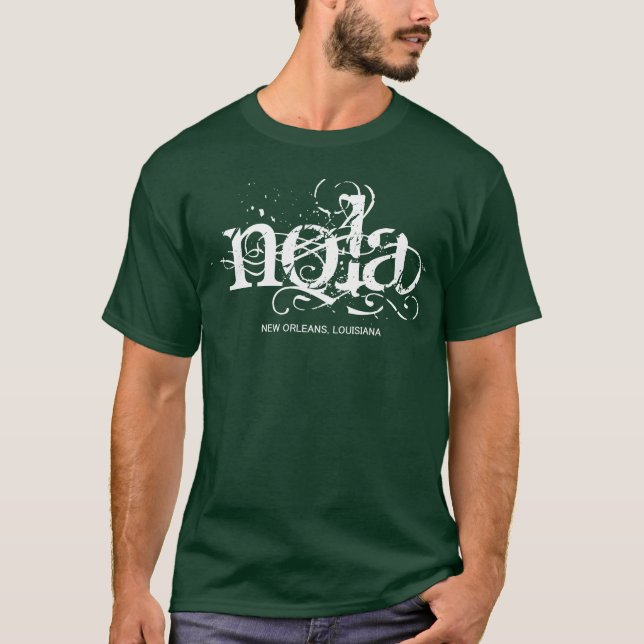 Camiseta NOLA Nova Orleans vintage (Frente)