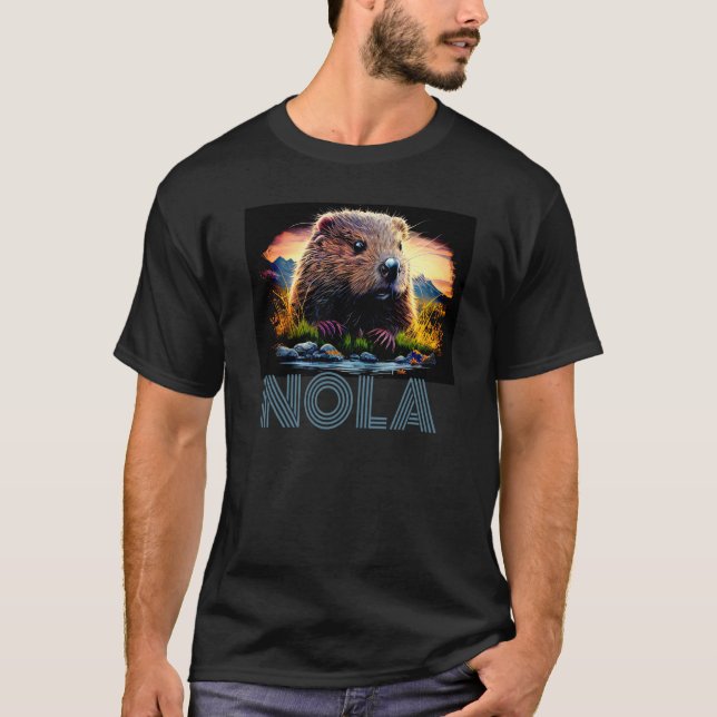 Camiseta Nola Saying New Orleans Mardi Gras Nutria Rat  6 (Frente)