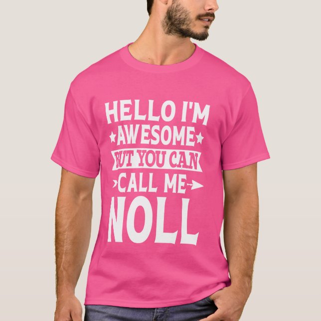 Camiseta Noll Surname Me Chame Noll Family Team Sobrenome N (Frente)