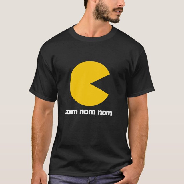 Camiseta Nom Nom Nom Nom Nom do Jogo Clássico (Frente)