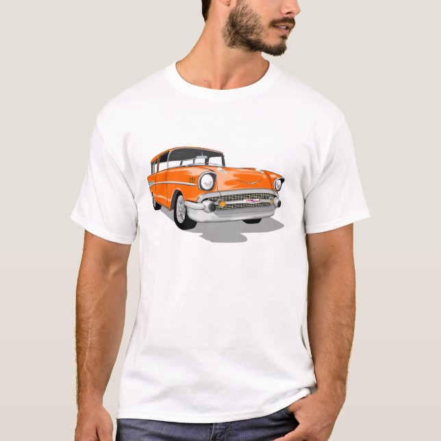 Camiseta Nómada 1957 na laranja (Frente)