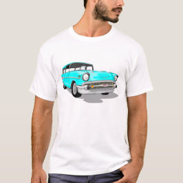 Camiseta Nómada 1957 na luz - azul