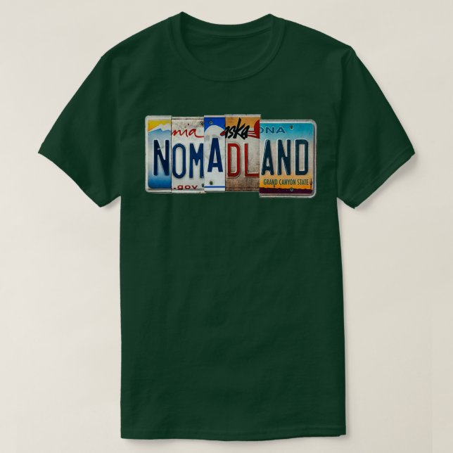 Camiseta Nomadland Registration (Frente do Design)