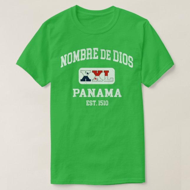 Camiseta Nombre de Dios Panamá XXL design 1 (Frente do Design)