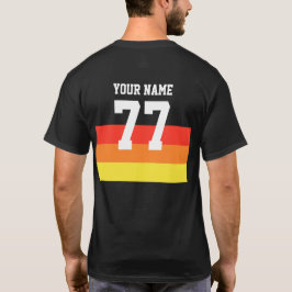 Camiseta Nome 77 Sports Jersey Number Black Yellow