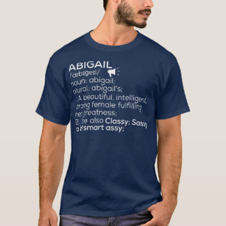 Camiseta Nome Abigail Definição Abigail Nome Feminino 1