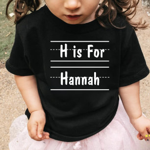 Camiseta Nome alfabético personalizado Primeiro dia do pres