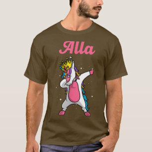 Camiseta Nome ALLA Personalizado Aniversário Dabbing Unicor