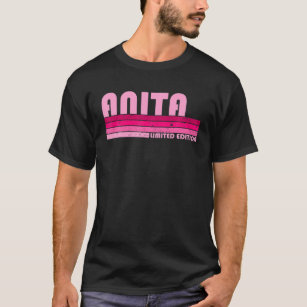 Camiseta Nome ANITA - Introdução personalizada do Retro Vin