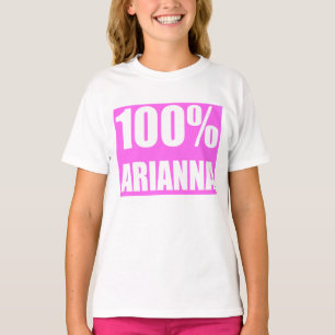 Camiseta Nome Arianna 100%