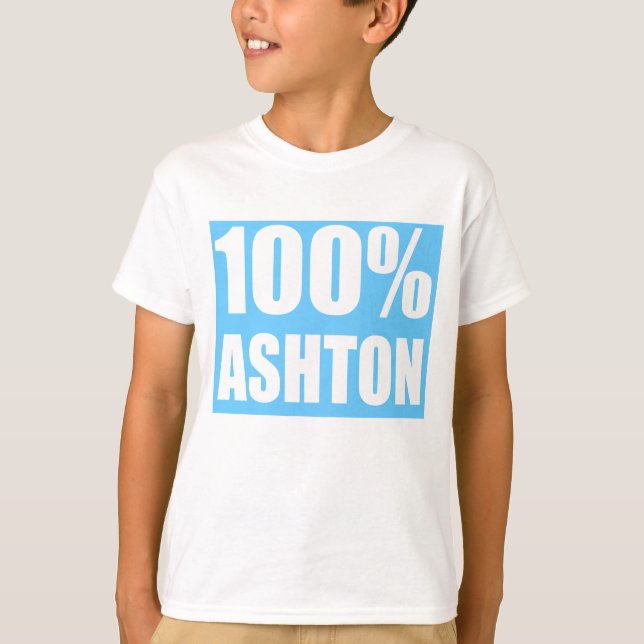Camiseta Nome Ashton 100% (Frente)