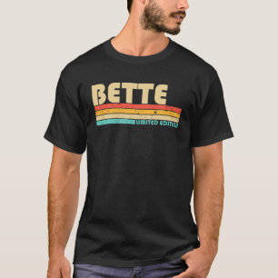 Camiseta Nome BETTE Introdução Personalizada da Vintage 8
