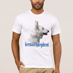 Camiseta Nome branco do german shepherd