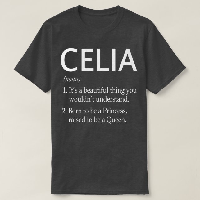 Camiseta Nome Celia Gift 37 (Frente do Design)