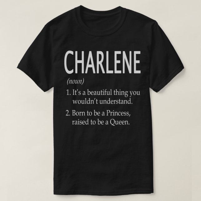 Camiseta Nome Charlene Gift 101 (Frente do Design)