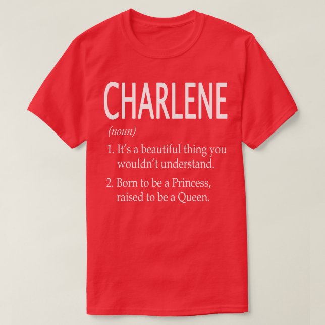 Camiseta Nome Charlene Gift 171 (Frente do Design)