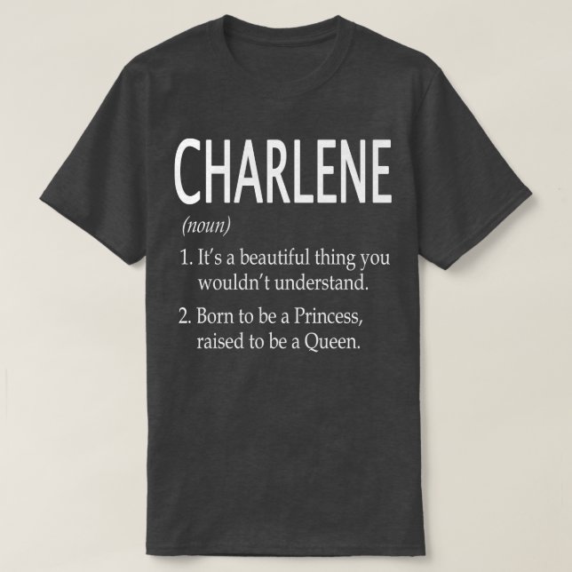 Camiseta Nome Charlene Gift 24 (Frente do Design)