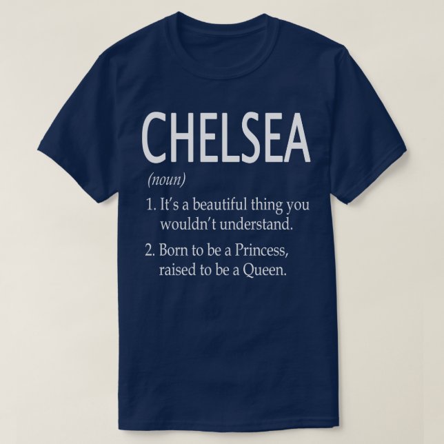 Camiseta Nome Chelsea Dif 115 (Frente do Design)