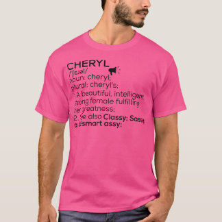Camiseta Nome Cheryl Definição Cheryl Nome feminino