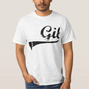 Camiseta Nome clássico do estilo de Gil