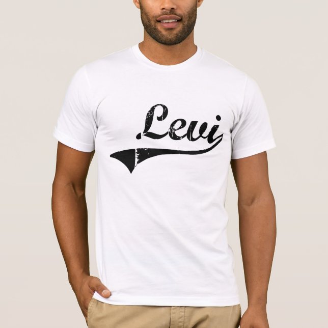 Camiseta Nome clássico do estilo de Levi (Frente)