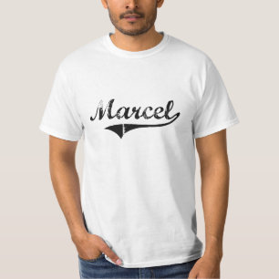 Camiseta Nome clássico do estilo de Marcel