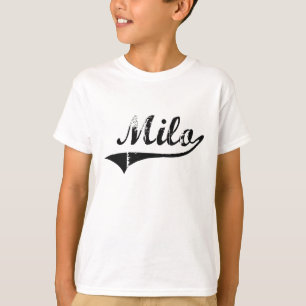 Camiseta Nome clássico do estilo do Milo