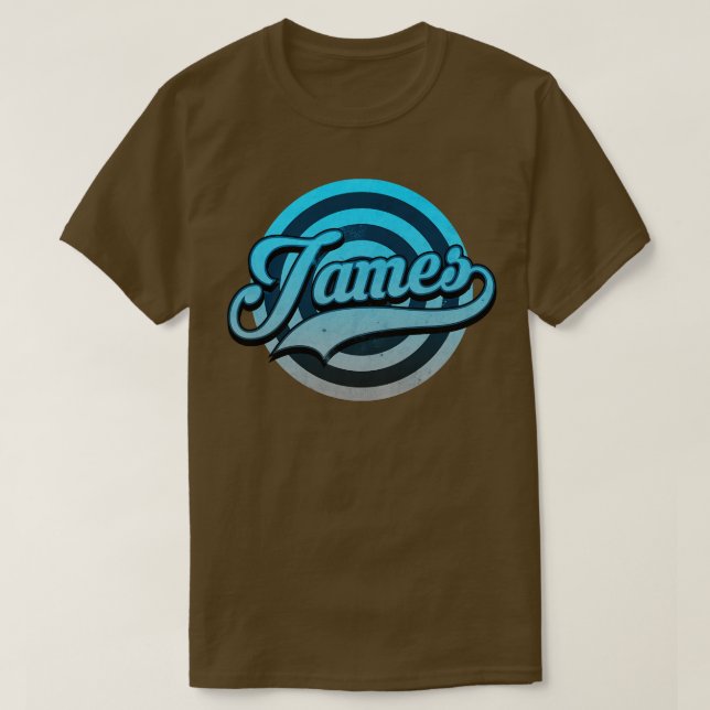 Camiseta Nome Clássico do James (Frente do Design)