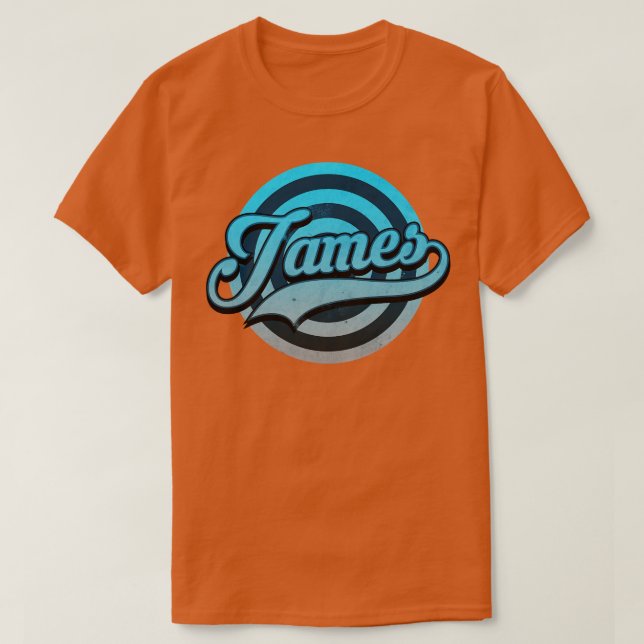Camiseta Nome Clássico do James (Frente do Design)