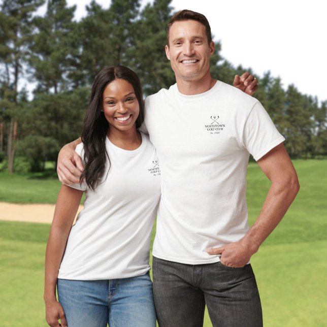 Camiseta Nome Clássico Personalizado de Taco de Golfe (Classic Personalized Golf Club Name T-Shirt)