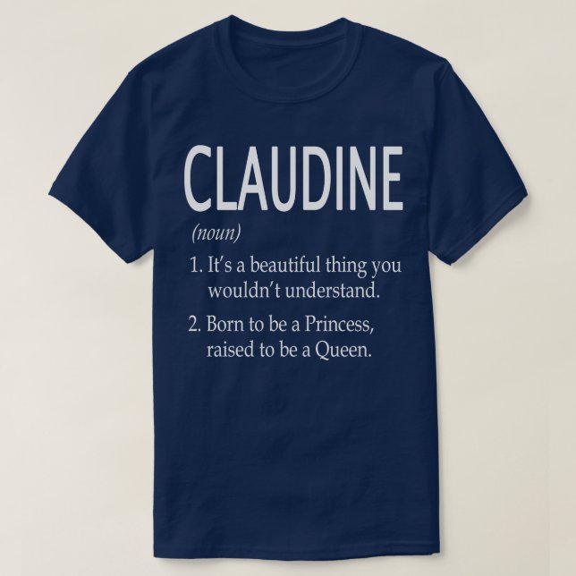 Camiseta Nome Claudine Dif 103 (Frente do Design)