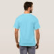 Camiseta Nome comercial azul personalizado e marca de logot (Parte Traseira Completa)