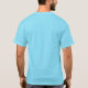 Camiseta Nome comercial azul personalizado e marca de logot (Verso)